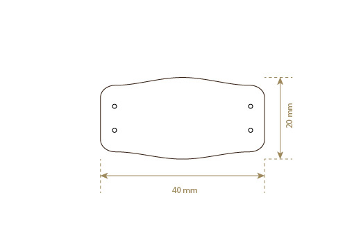 Dirbtinės odos etiketės Modelis EP-M114