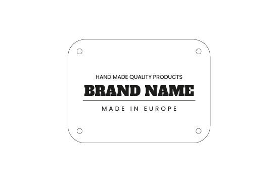 Natūralios odos etiketė Modelis EP-M23