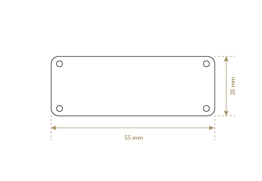 Natūralios odos etiketė Modelis EP-M43
