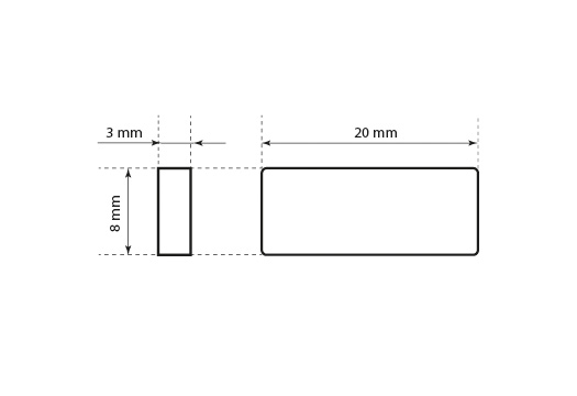 Etikečių laikiklis su plomba Modelis ST-M126
