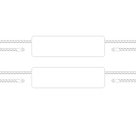 Etikečių laikiklis su plomba Modelis ST-M242