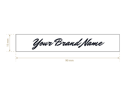 Spausdintos tekstilinės etiketės Long Style Modelis TL-M6