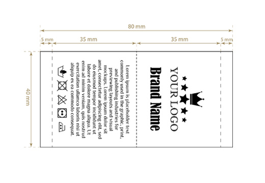 Austos etiketės Scarce Style Modelis WL-M44